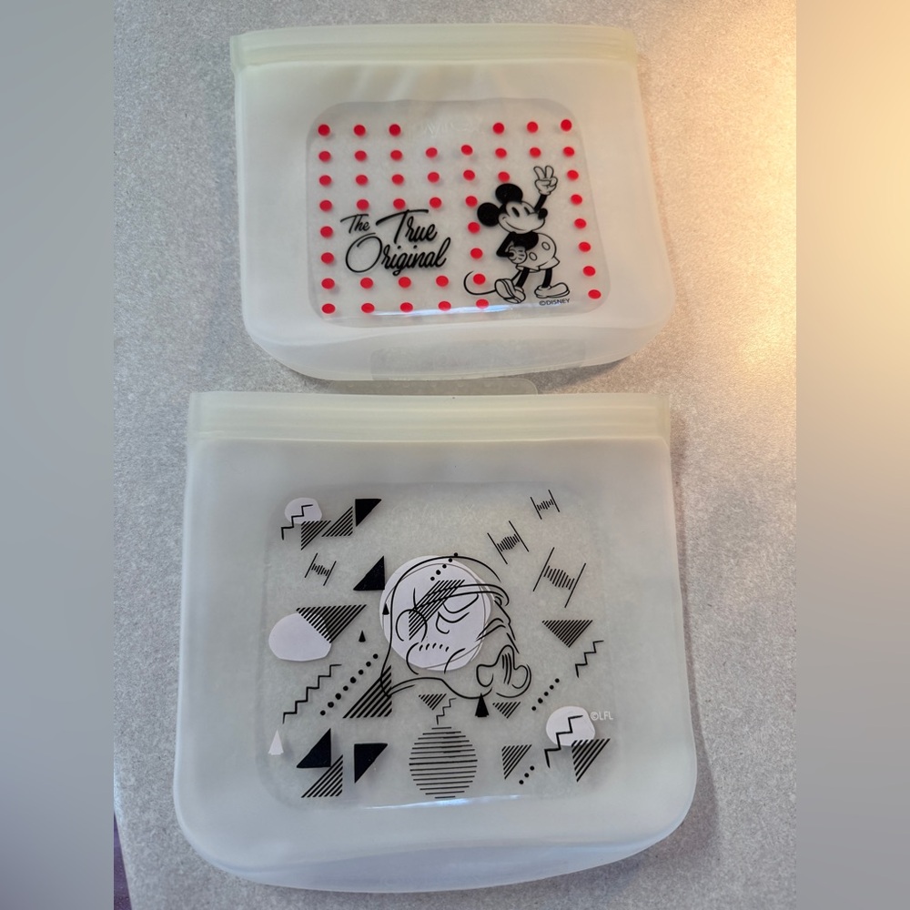 Disney Reusable Snack Bags - 2 never used